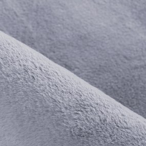 Ayyildiz, Kusový koberec Pouffy 5100 Grey kruh, 120x120 (priemer) kruh, šedá, obývacia izba