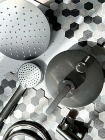 Rea Ontario, podomietková sprchová súprava s I-Box montážnym systémom, grafitová, REA-P5504