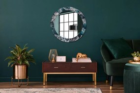 Okrúhle dekoračné zrkadlo s motívom Turbulentné more fi 70 cm