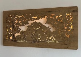 Led obraz Jeleň na batériu