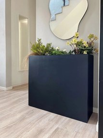 Kvetináč ELEMENTO, sklolaminát, šírka 88 cm, antracit