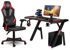 Sofotel Herné kreslo Shiro čierno-červené - 2193