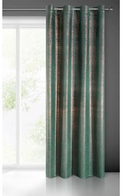 Dekorstudio Luxusný zamatový záves na kolieskach - zeleno-medený ZKDD-06