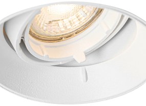 Moderné zapustené bodové svetlo biele GU10 okrúhle bez rámu - Oneon