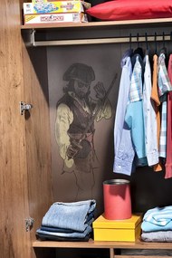 Trojdverová šatníková skriňa Jack - dub lancelot
