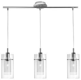 Searchlight 3303-3CC - Luster na lanku DUO 3xE14/60W/230V lesklý chróm