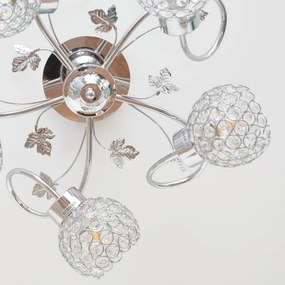Prisadený luster SOPHIA 5xE27/15W/230V lesklý chróm/číra