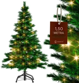 InternetovaZahrada Umelý vianočný stromček 150 cm + svetelná reťaz
