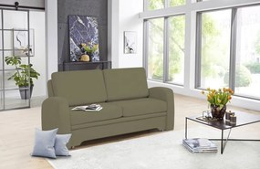 Pohovka s rozkladom Impuls, svetlo olivovo-zelená látka