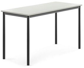 Stôl BORÅS, 1400x600x760 mm, laminát - šedá, antracit