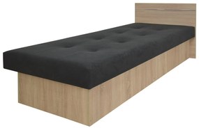 KF Jednolôžková posteľ s úložným priestorom Emily Plus dub sonoma