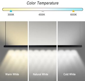 Immax NEO 07308L-LED stmievateľný luster na lankách MADEIRA 44W/230V Wi-Fi Tuya 202 cm čierny