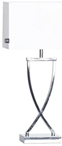 ByRydens 2820430-5000 - Stolná lampa OMEGA 1xE27/5W/230V biela/lesklý chróm