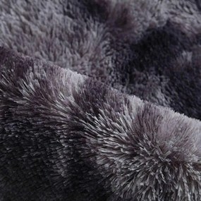 Protišmykový koberec SHAGGY ombré, tmavosivý
