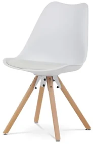 Jedálenská stolička Autronic 48x79 cm biela plast CT-762 WT