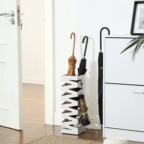 Kovový stojan na dáždniky Loft White, 49x15,5 cm