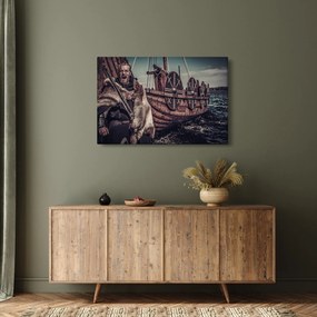 Obraz - Vikingský bojovník (90x60 cm)