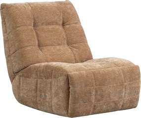 Svetlohnedé polohovacie menčestrové relaxačné kreslo Hein – WOOOD