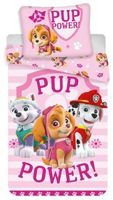 Jerry Fabrics Detské bavlnené obliečky do postieľky Paw Patrol 122 baby, 100 x 135 cm, 40 x 60 cm