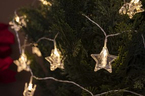Vianočné vonkajšie svetelné reťaze 4,5 m vrátane LED 16 svetiel - Bianca