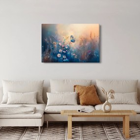 Obraz - Lúka s motýľom (90x60 cm)