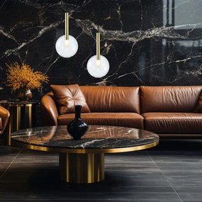 Luster na lanku NIKO 1xG9/9W/230V pr. 20 cm zlatá