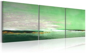 Artgeist Ručne maľovaný obraz - Sea-green coast Veľkosť: 150x50