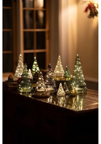 Tmavohnedé svetelné dekorácie v súprave 2 ks na baterky ø 6,5 cm Lucy Tree – Sirius