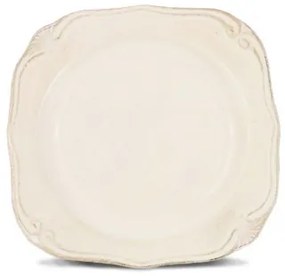 Tanier dezertný Provence Ivory, vidiecka keramika, 2x20x20