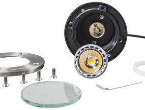 Moderné vonkajšie bodové svetlo z nerezovej ocele - Basic Round