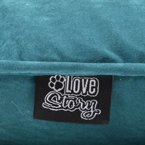 Pelech pre psa v petrolejovej farbe 46x61 cm – Love Story