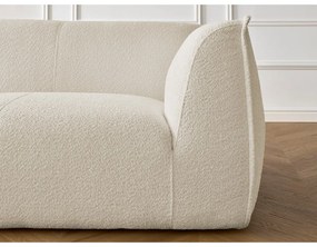 Béžová pohovka z textílie buklé 242 cm Giorgia – Bobochic Paris