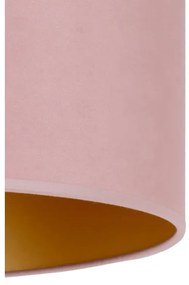 Duolla - Stropné svietidlo ROLLER 1xE27/15W/230V pr. 40 cm ružová/zlatá