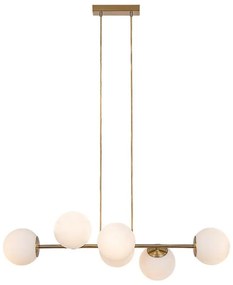 Rabalux 72249 - Luster na lanku KIARA 6xE27/35W/230V zlatá