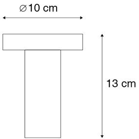 Moderné stropné svietidlo zlaté - Facil