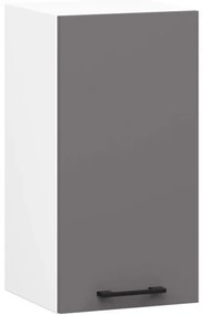 Horná kuchynská skrinka OLIWIA W30 H580 biela / grafitová / sivá