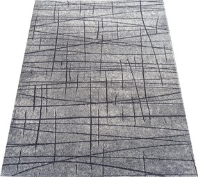 DY Sivý vzorovaný koberec Enigma 08 Rozmer: 160x220 cm