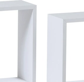 Set troch nástenných políc biele P-008 WT2 (3 ks)