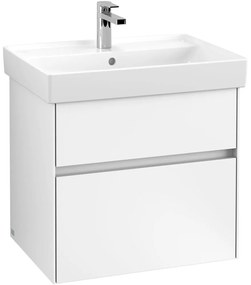 VILLEROY &amp; BOCH Collaro závesná skrinka pod umývadlo, 2 zásuvky, s LED osvetlením, 604 x 444 x 546 mm, White Matt, C009B0MS