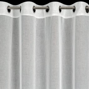 ZÁCLONA NA KRÚŽKOCH ROXANA 140X250 CM BIELA