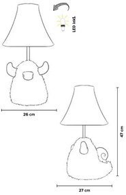 Happy Lamps - LED Detská stolná lampa HUGO LED/5,4W/230V býk