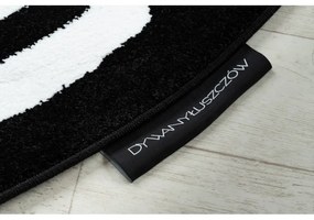 Okrúhly koberec HAMPTON Lux čierny