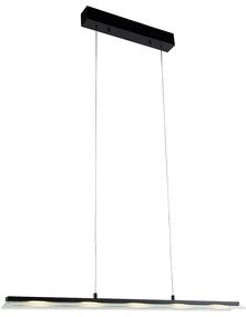 Dizajnové závesné svietidlo čierne vrátane stmievateľného LED 3-stupňového Easylift - Nele
