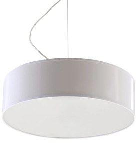 Závesné svietidlo Arena, 1x biele plastové tienidlo, (biely plast), (fi 35 cm)
