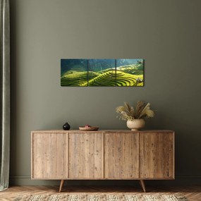 Obraz - Koncert ryžových terás (s hodinami) (90x30 cm)