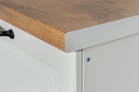 KUCHYNSKÁ LINKA LADY 160 BIELA, biela (doska dub Lancelot)