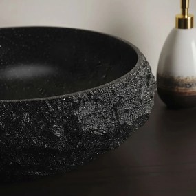 Rea Mika, umývadlo na dosku 480x380x155 mm, imitácia kameňa, REA-U4333