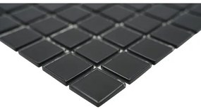 Sklenená mozaika CM 4050 čierna 30,5x32,5 cm