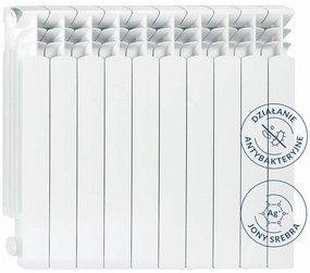 Kovový radiátor G500F so striebornými iónmi