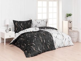 Kvalitná luxusná posteľná bielizeň - Kingston Cotton deluxe digital 1x 220/210, 2x 70/90